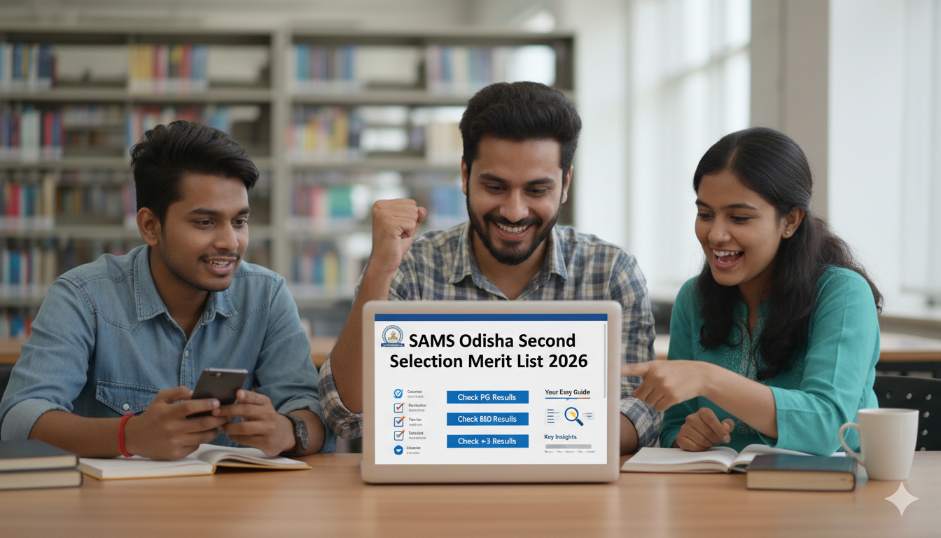 SAMS Odisha second selection merit list